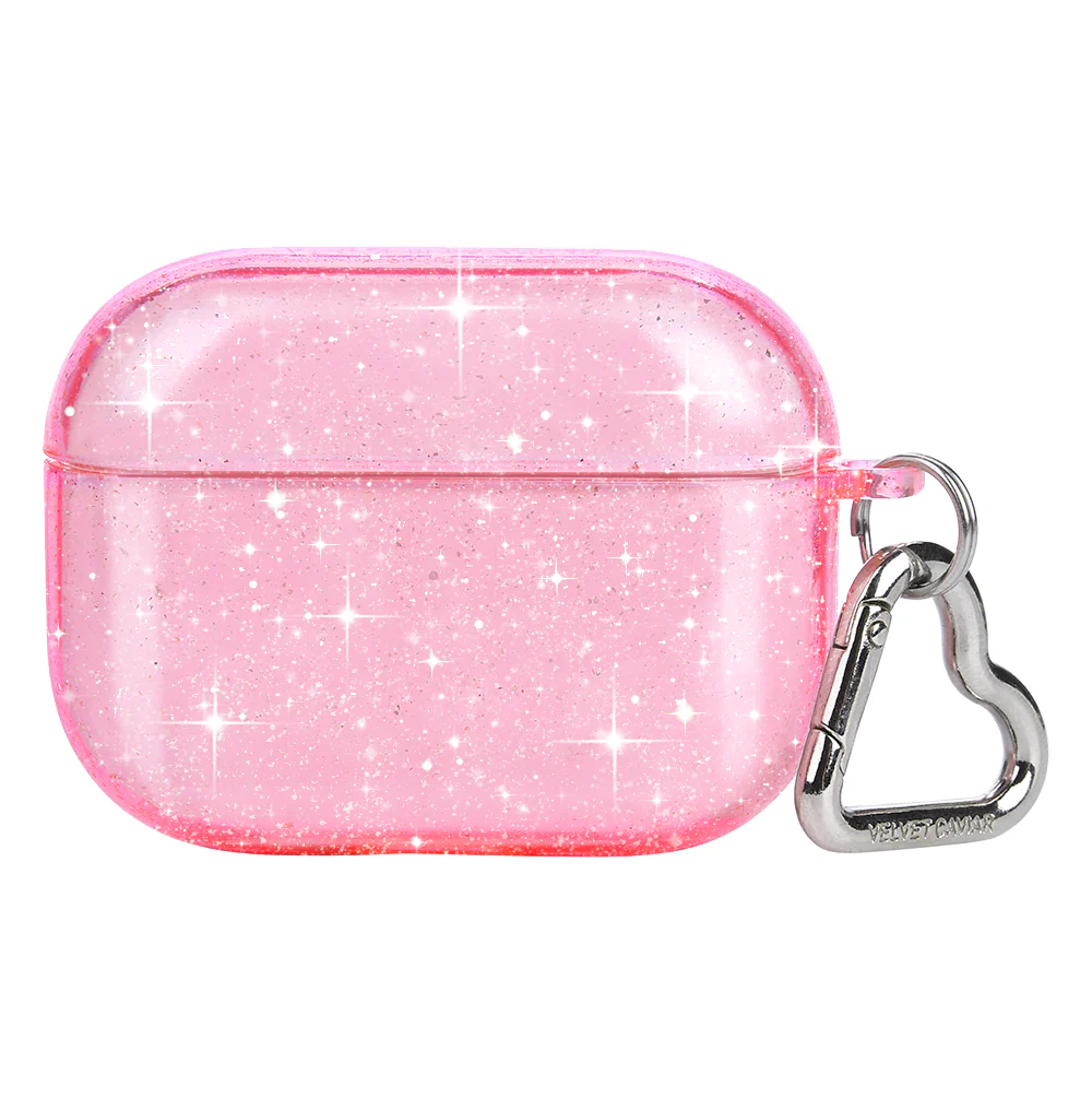 Pink Stardust Glitter AirPod Case - Image 6