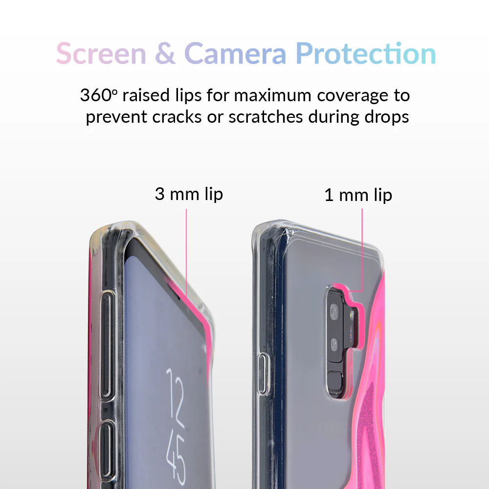 Pink Geode Glitter Samsung Case - Image 7