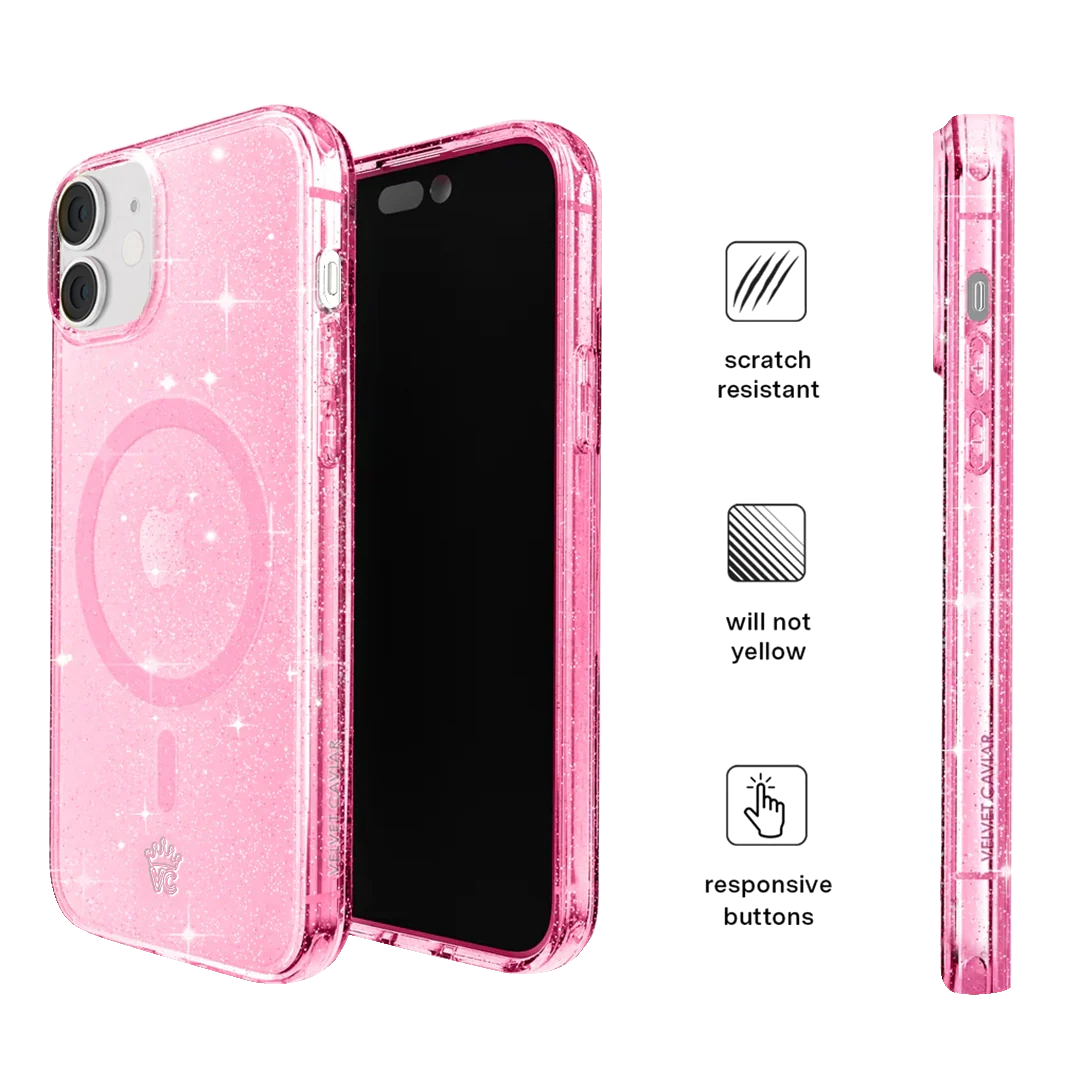 Pink Stardust Glitter iPhone Case - Image 120