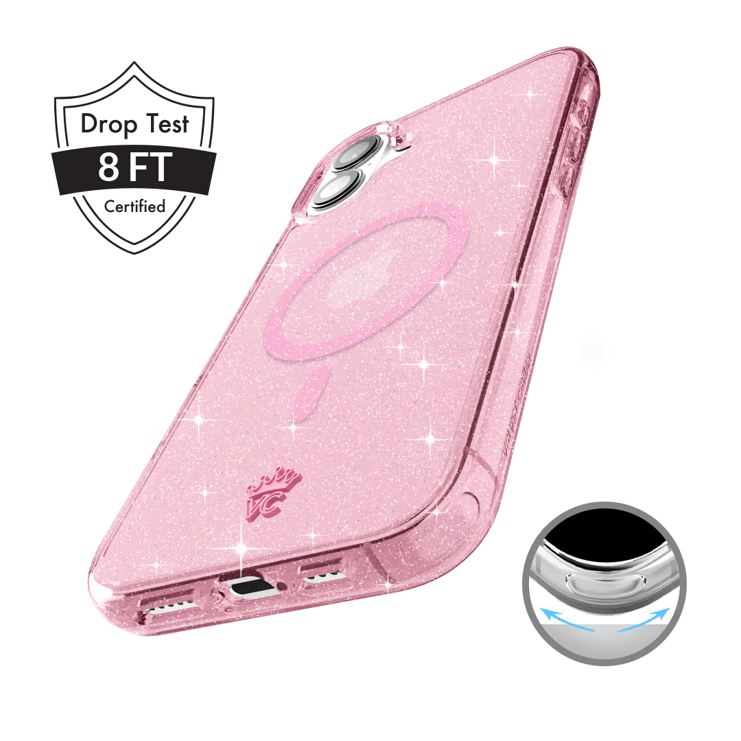 Pink Stardust Glitter iPhone Case - Image 124