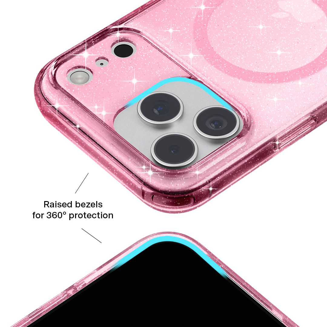 Pink Stardust Glitter iPhone Case - Image 148