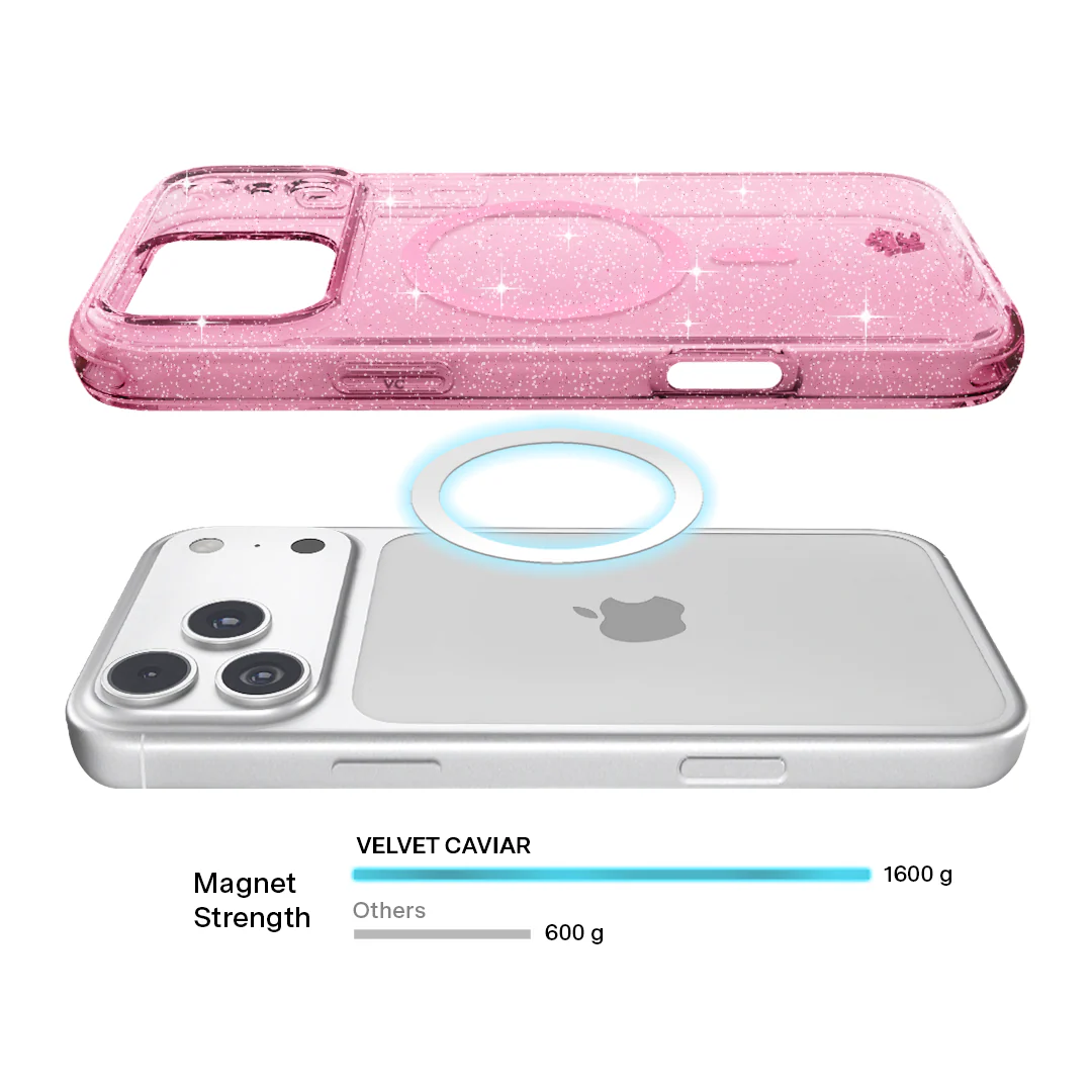 Pink Stardust Glitter iPhone Case - Image 149