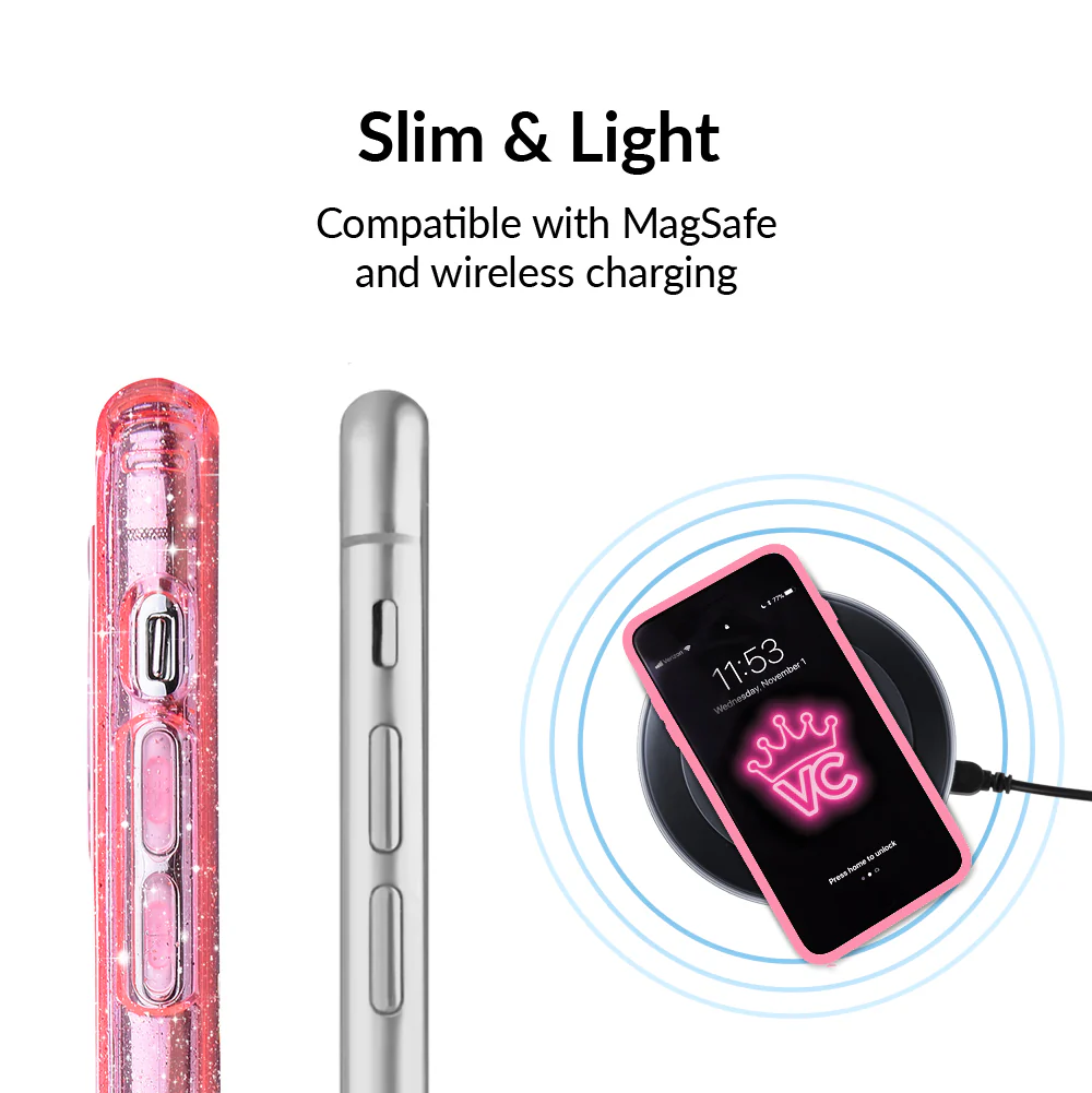 Pink Stardust Glitter iPhone Case - Image 40