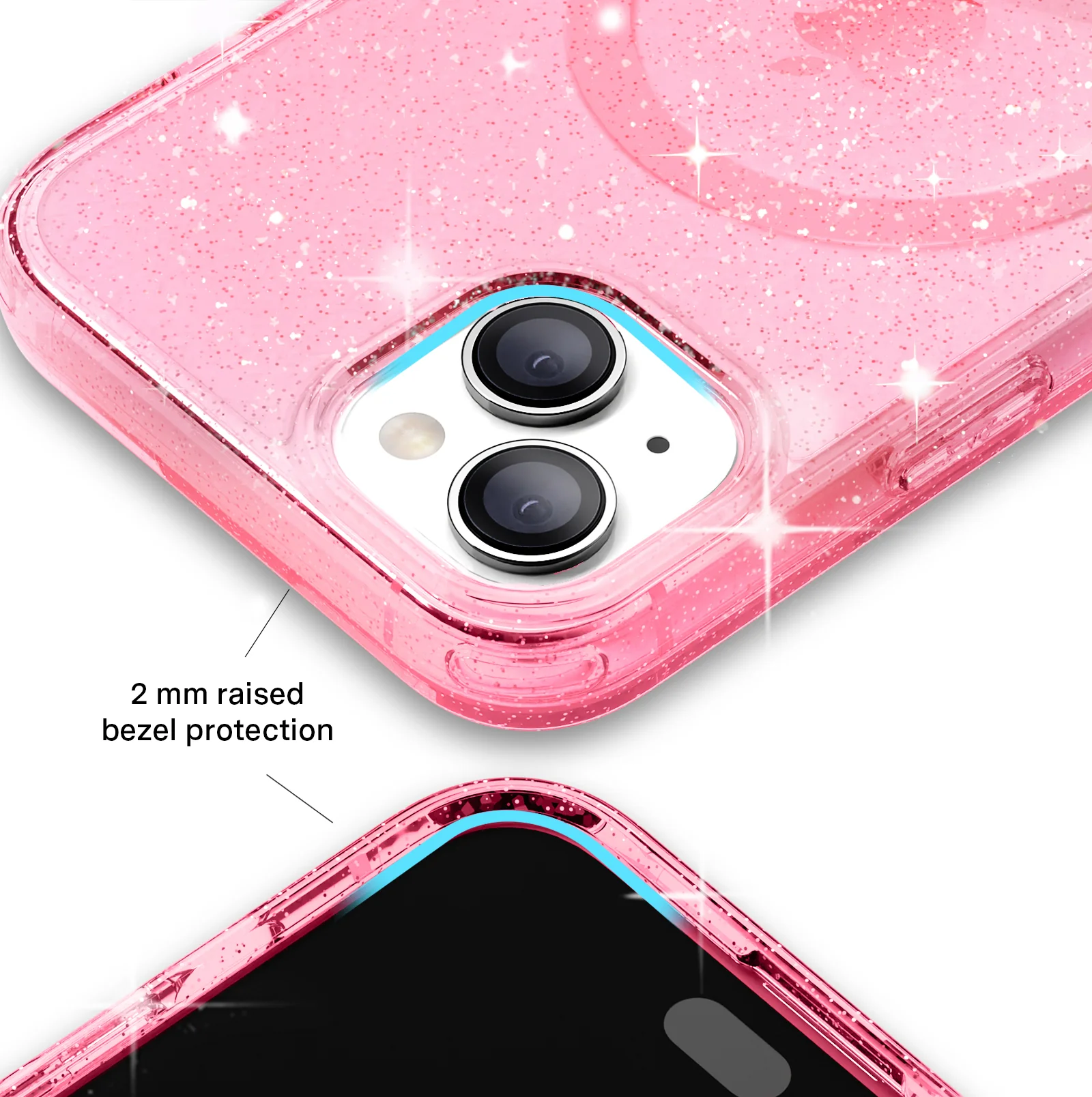 Pink Stardust Glitter iPhone Case - Image 58