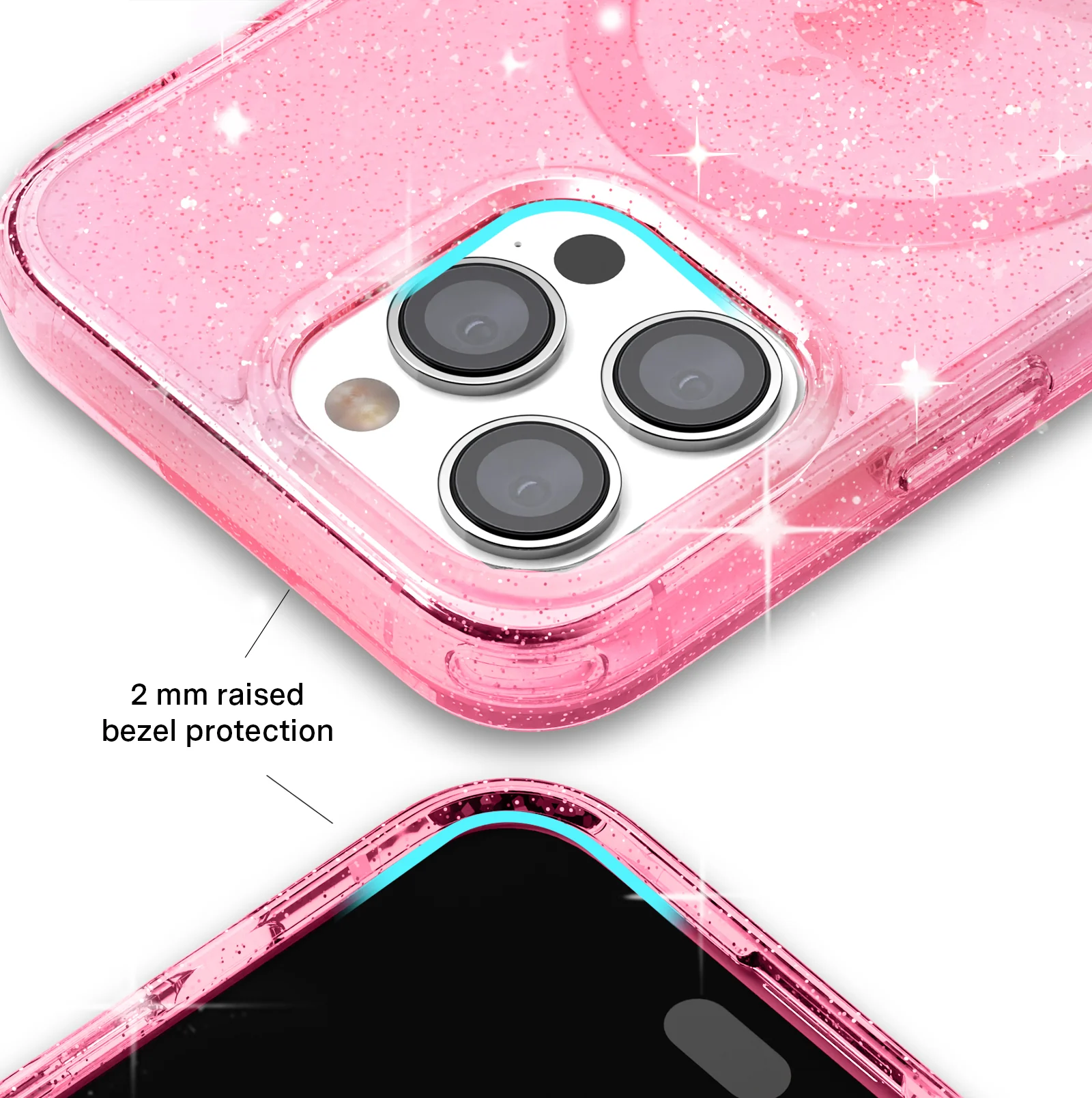Pink Stardust Glitter iPhone Case - Image 73