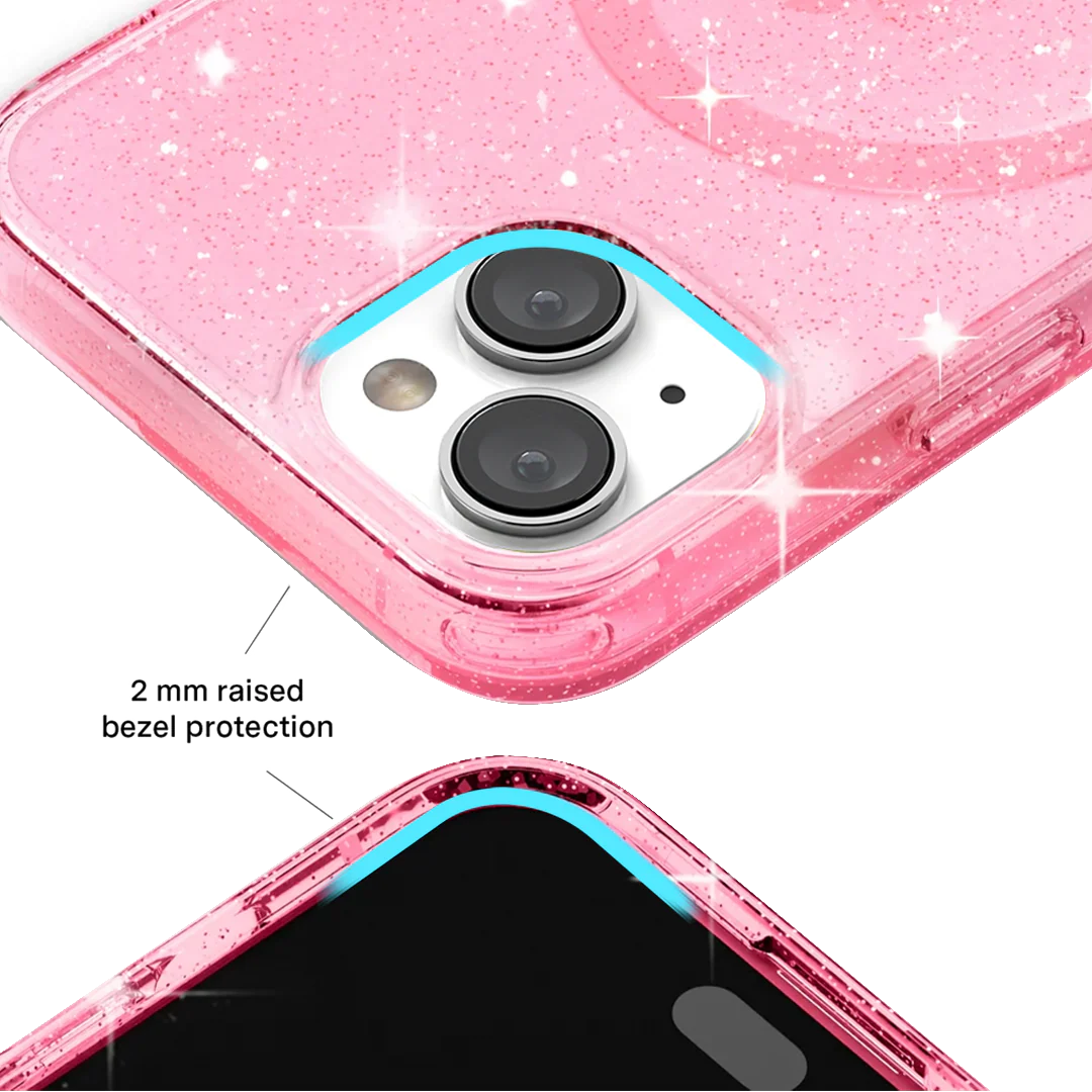 Pink Stardust Glitter iPhone Case - Image 87