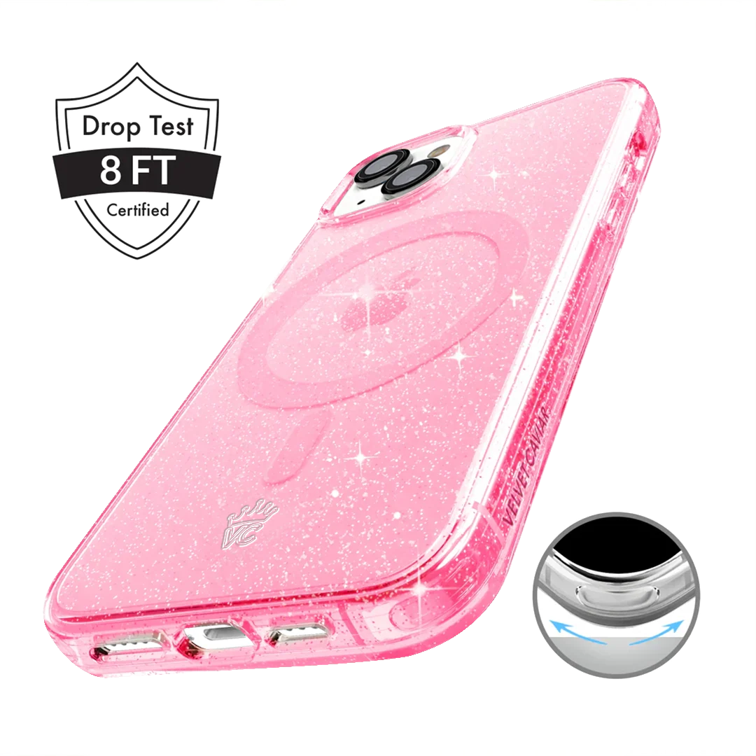 Pink Stardust Glitter iPhone Case - Image 89
