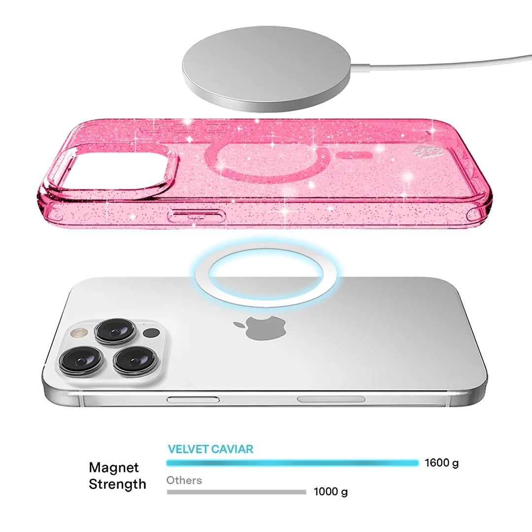 Pink Stardust Glitter iPhone Case - Image 93