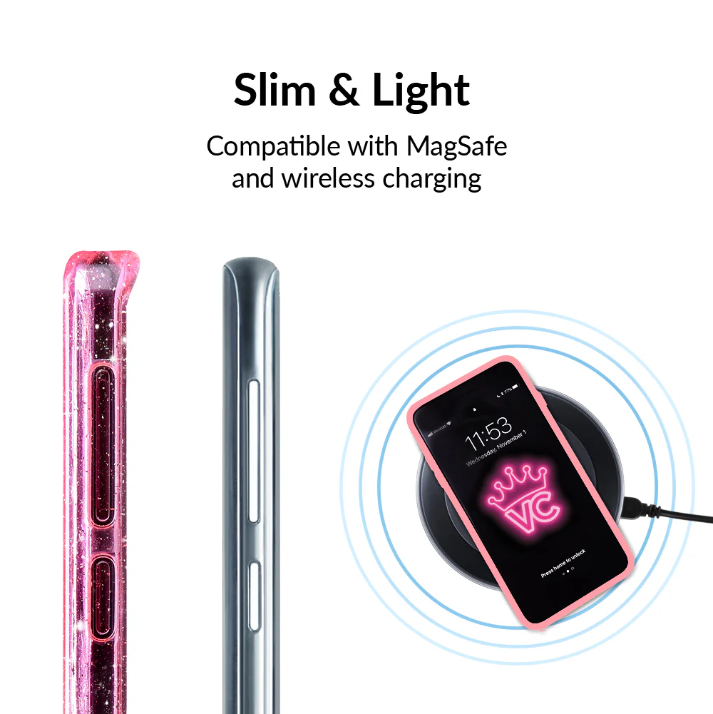 Pink Stardust Glitter Samsung Case - Image 10