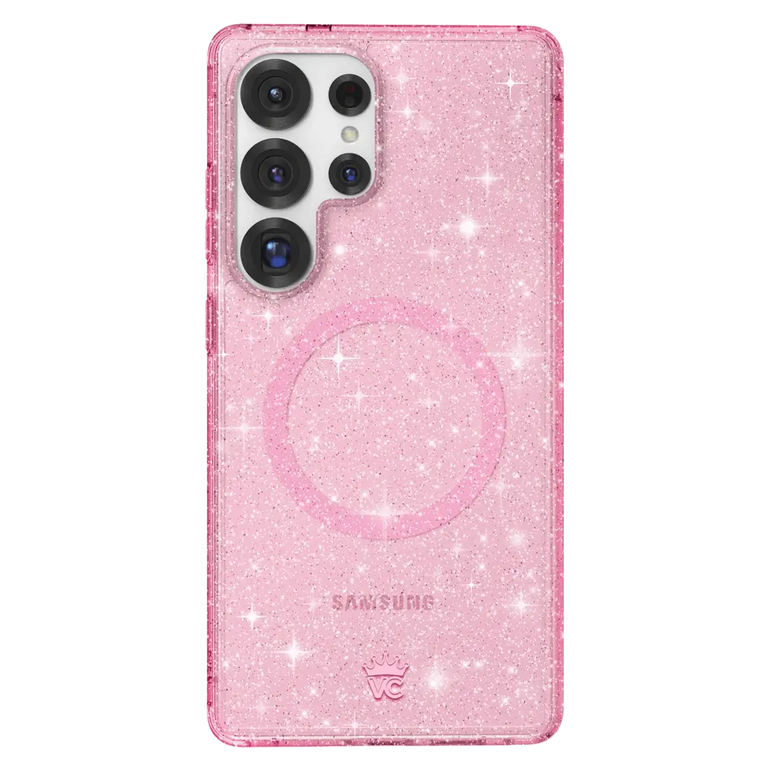 Pink Stardust Glitter Samsung Case - Image 100