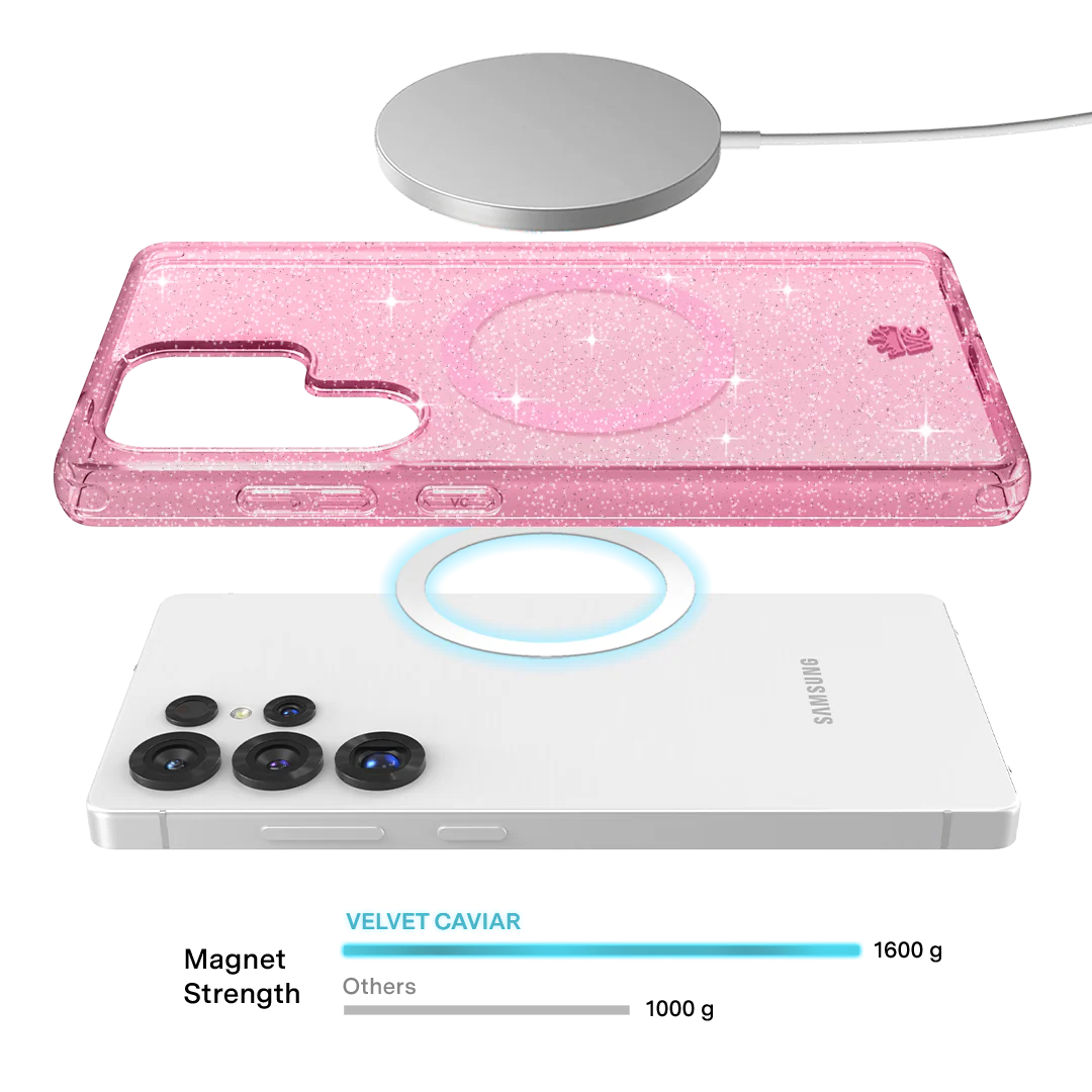 Pink Stardust Glitter Samsung Case - Image 102