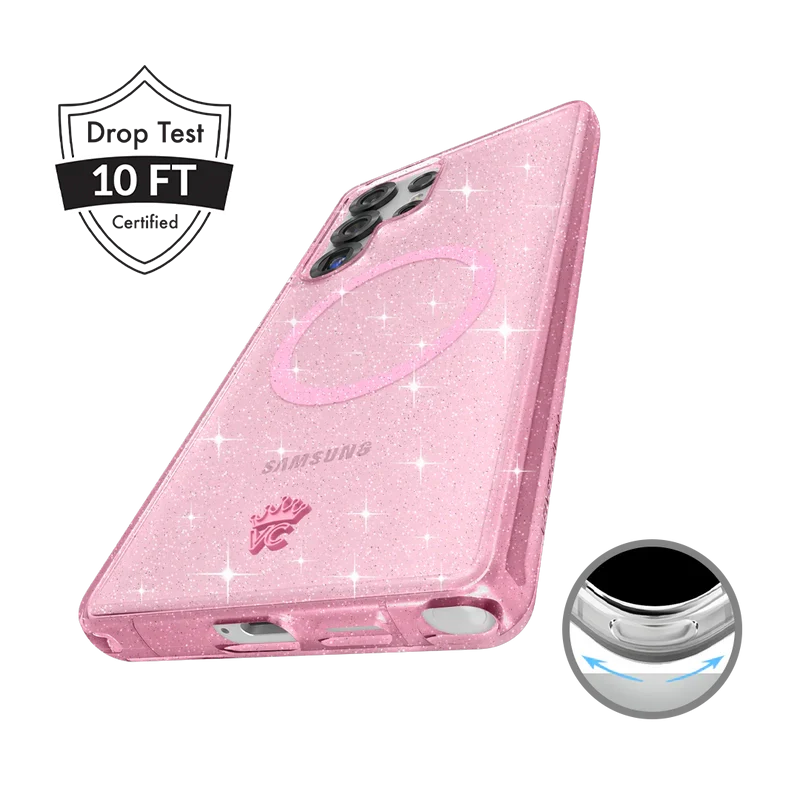 Pink Stardust Glitter Samsung Case - Image 103