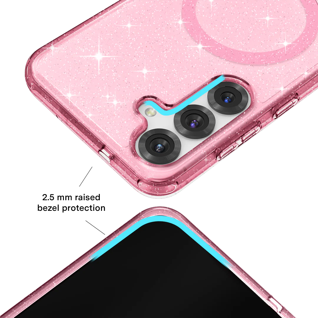 Pink Stardust Glitter Samsung Case - Image 106
