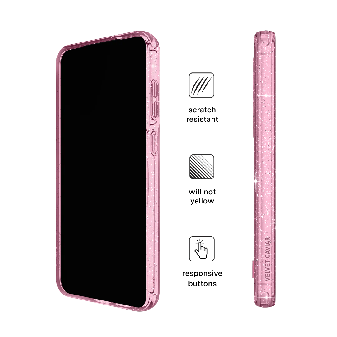 Pink Stardust Glitter Samsung Case - Image 109