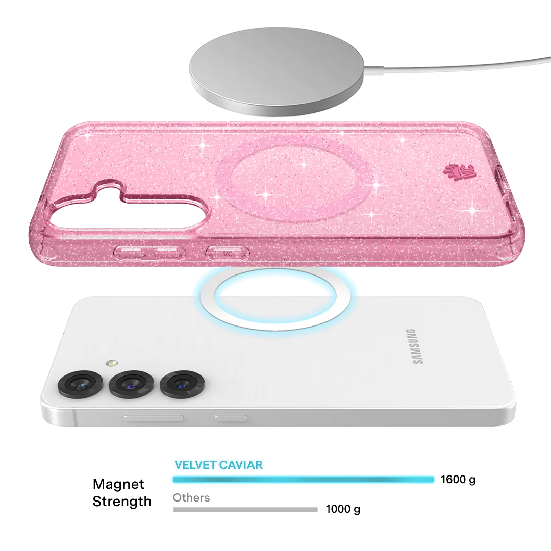 Pink Stardust Glitter Samsung Case - Image 112