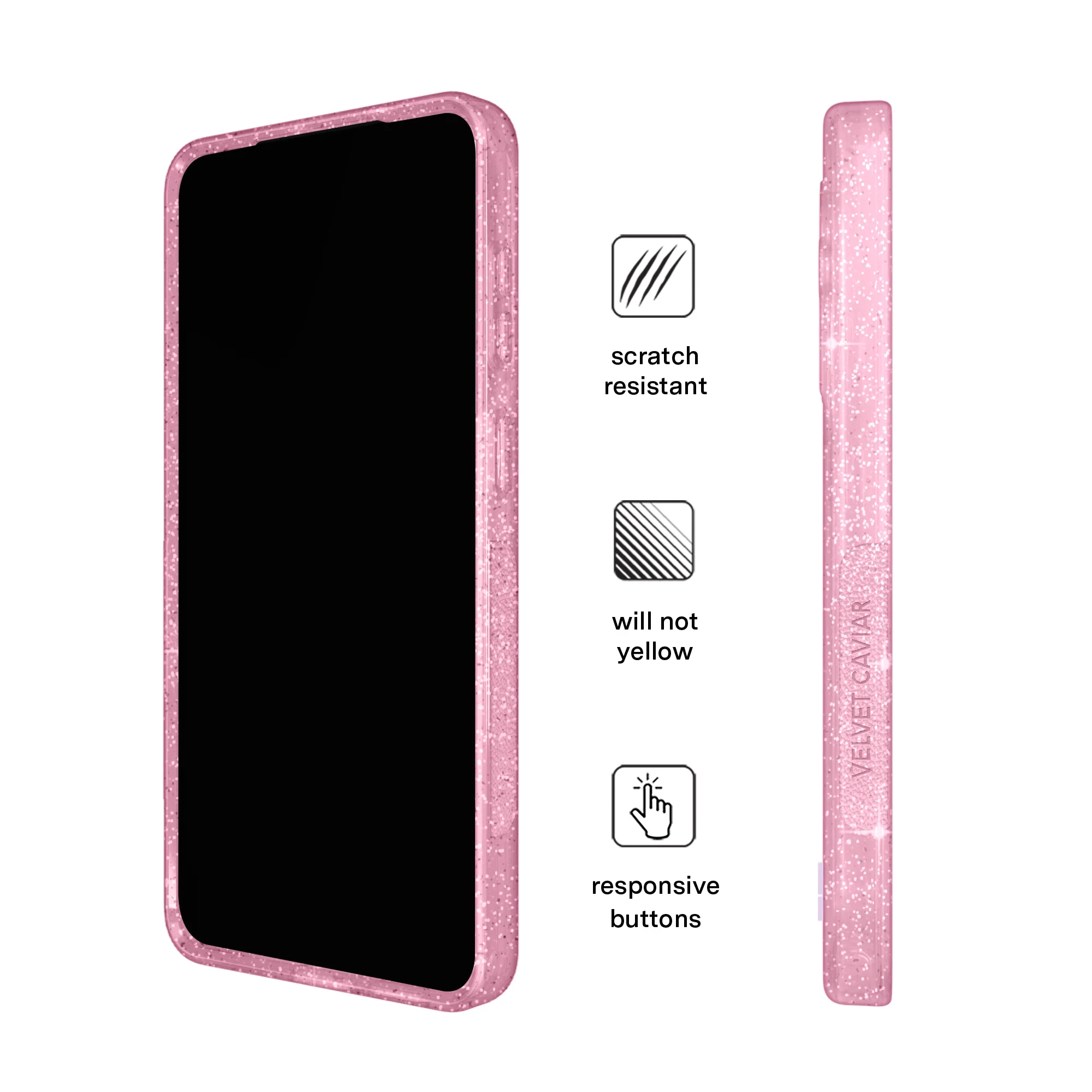 Pink Stardust Glitter Samsung Case - Image 124