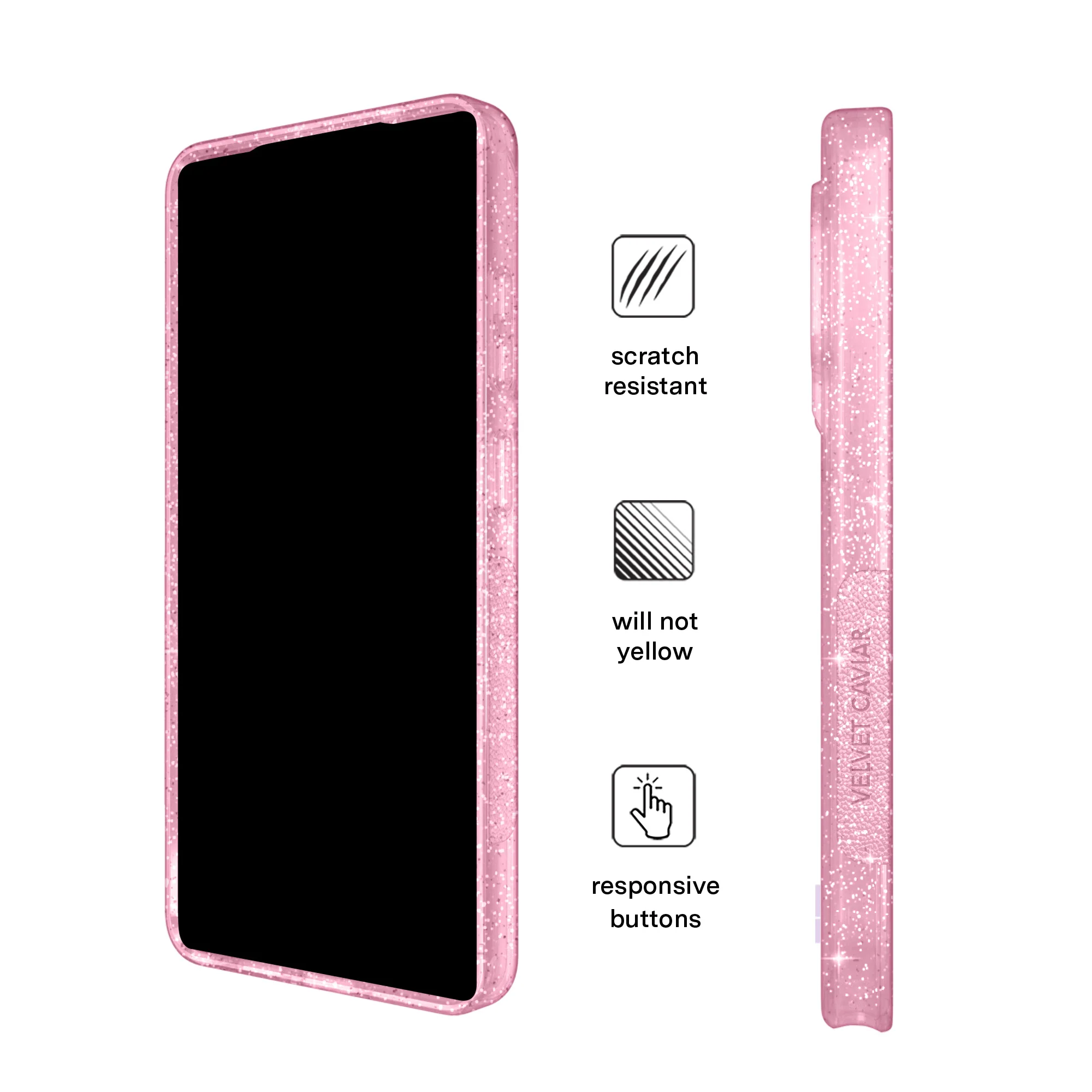 Pink Stardust Glitter Samsung Case - Image 129