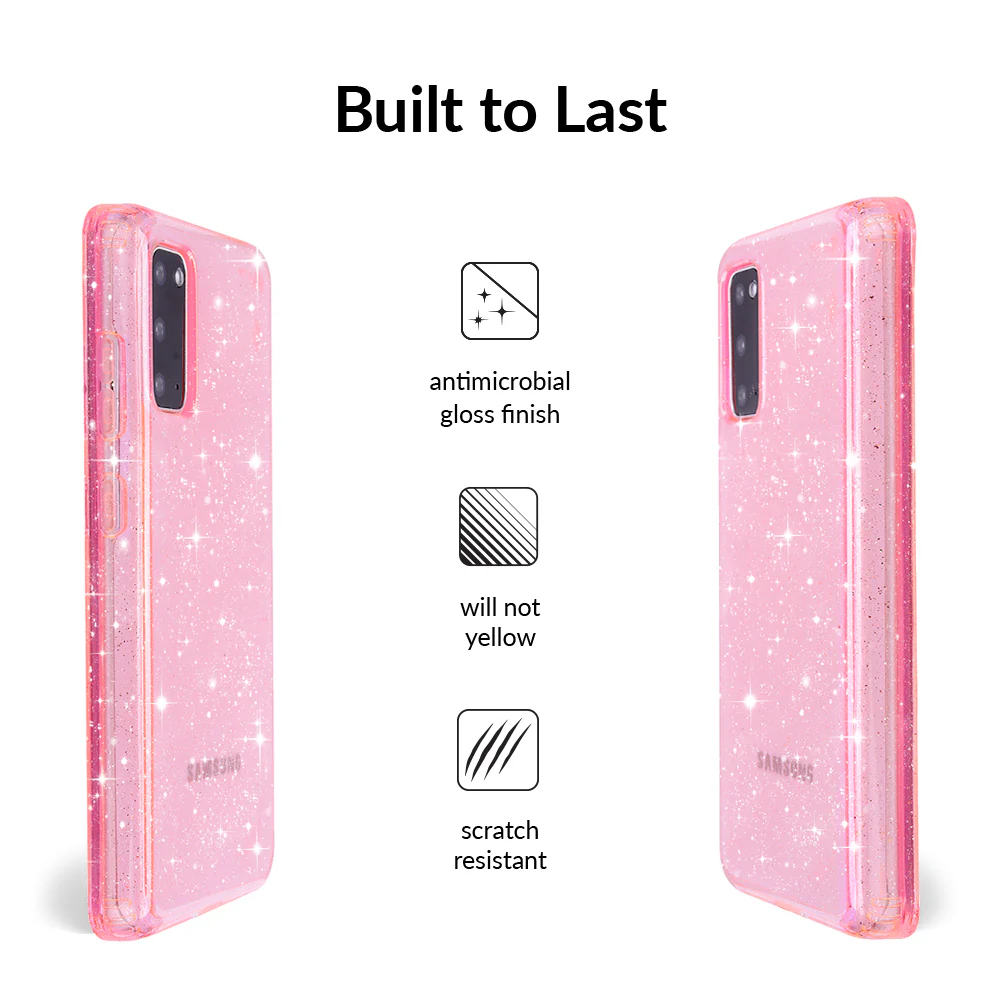 Pink Stardust Glitter Samsung Case - Image 43