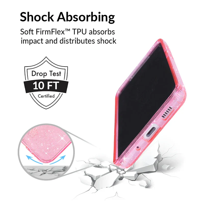 Pink Stardust Glitter Samsung Case - Image 52