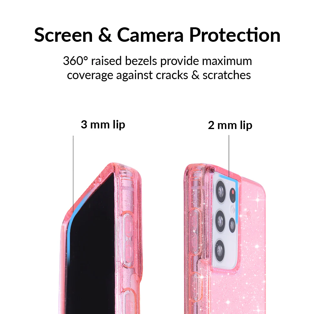 Pink Stardust Glitter Samsung Case - Image 66