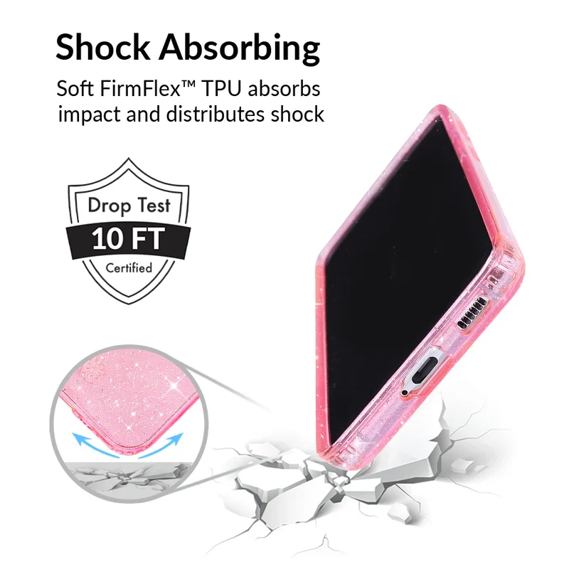 Pink Stardust Glitter Samsung Case - Image 67