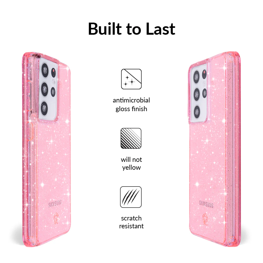 Pink Stardust Glitter Samsung Case - Image 68