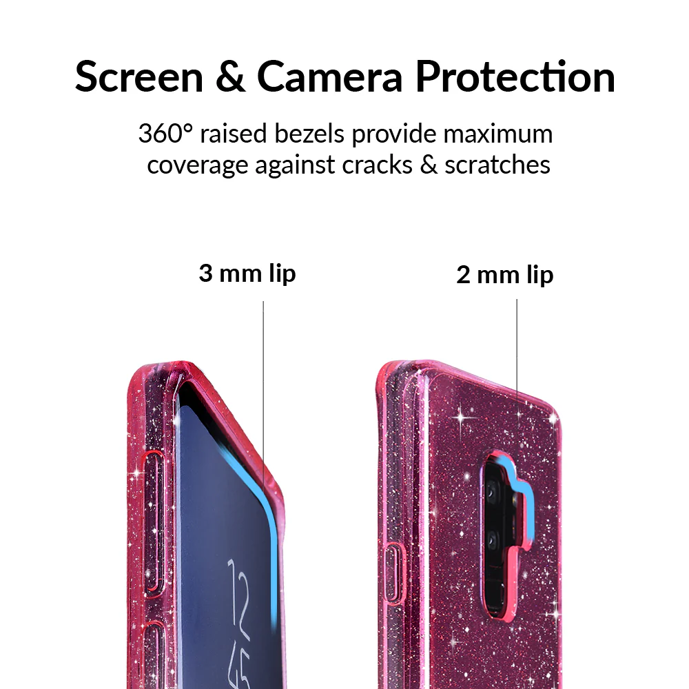 Pink Stardust Glitter Samsung Case - Image 7