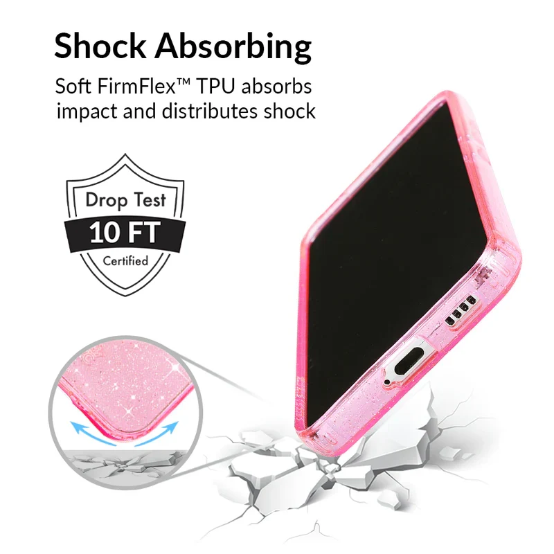 Pink Stardust Glitter Samsung Case - Image 77