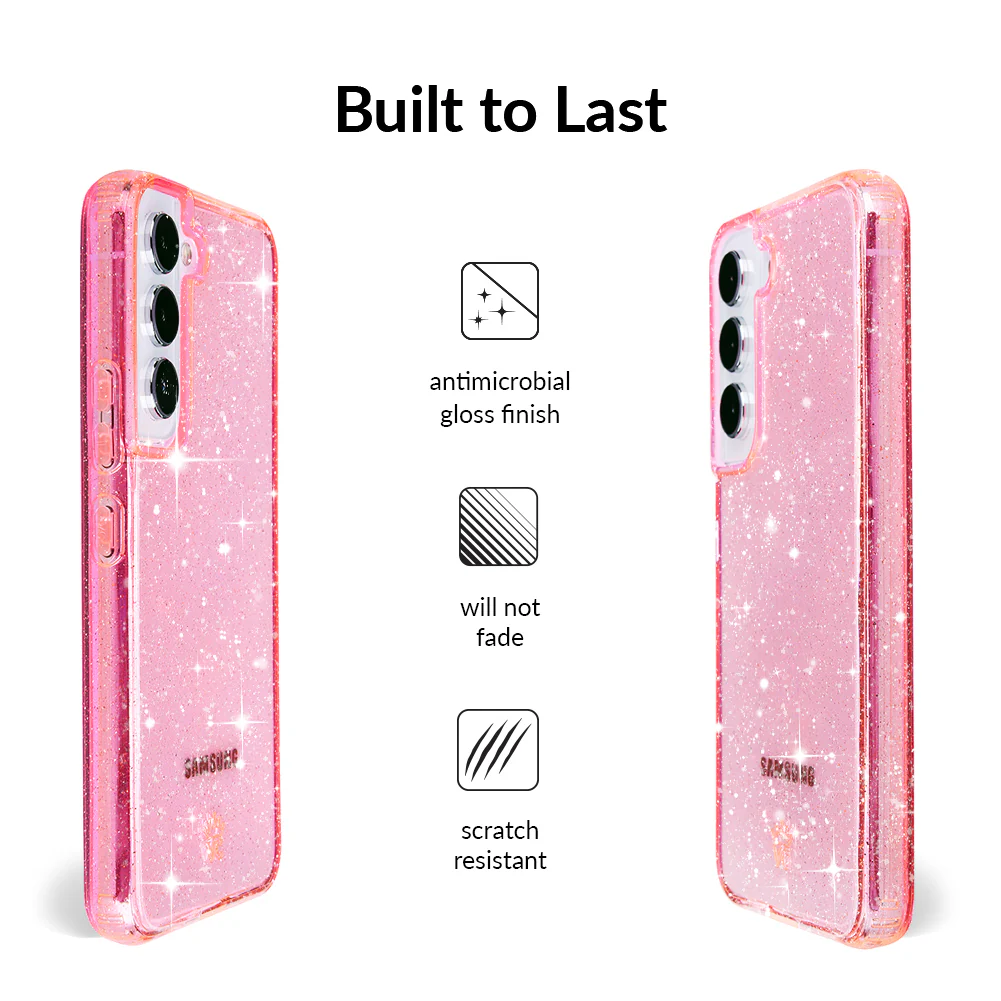 Pink Stardust Glitter Samsung Case - Image 78