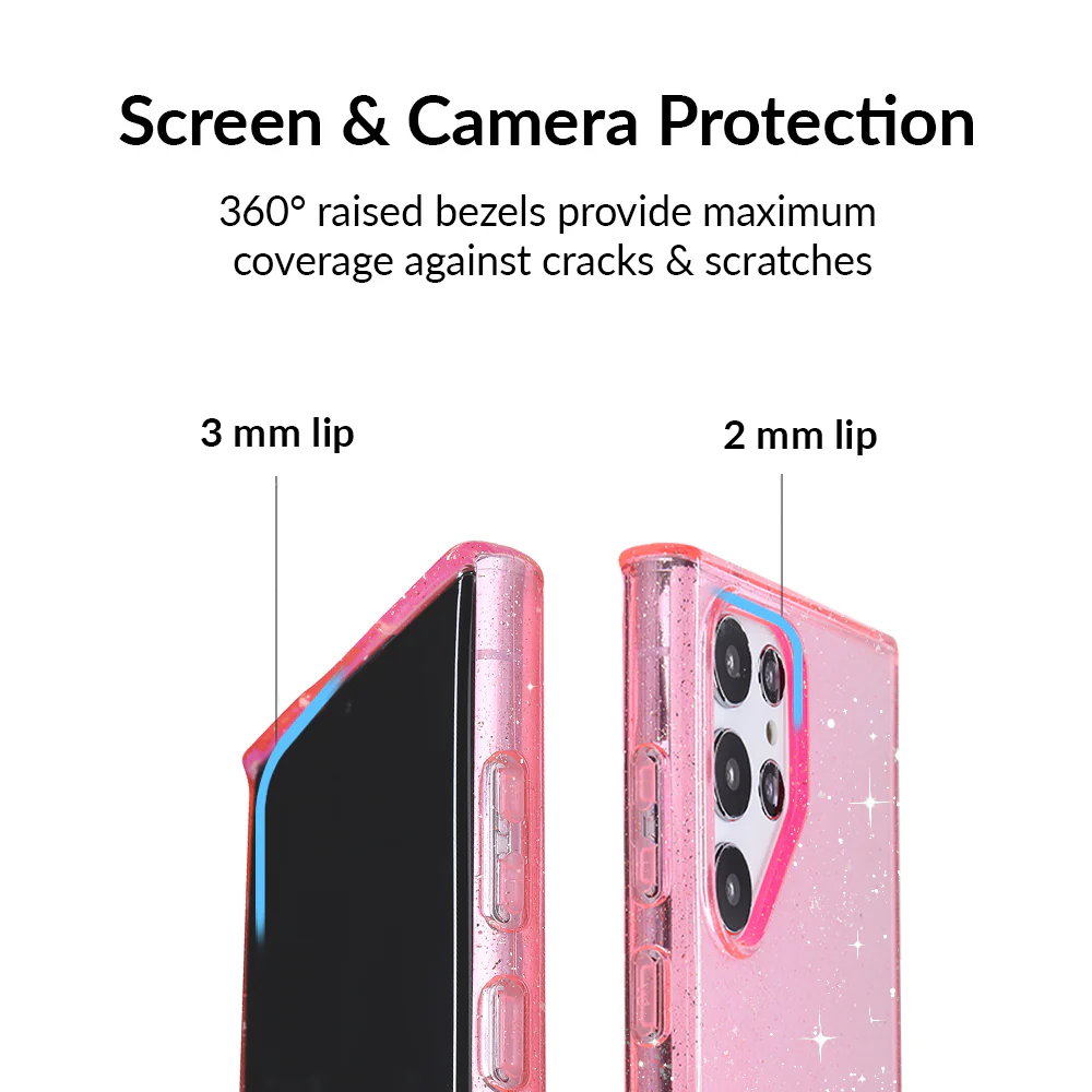 Pink Stardust Glitter Samsung Case - Image 81