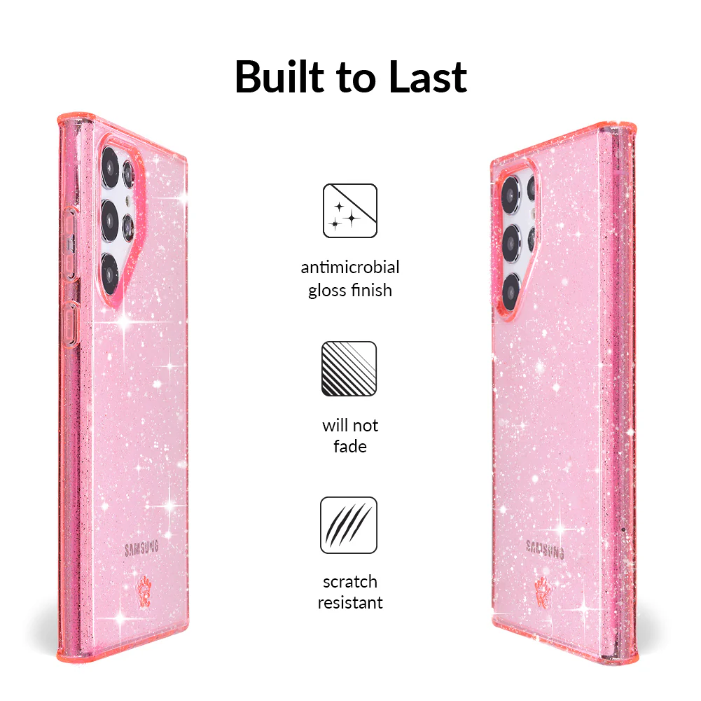 Pink Stardust Glitter Samsung Case - Image 83