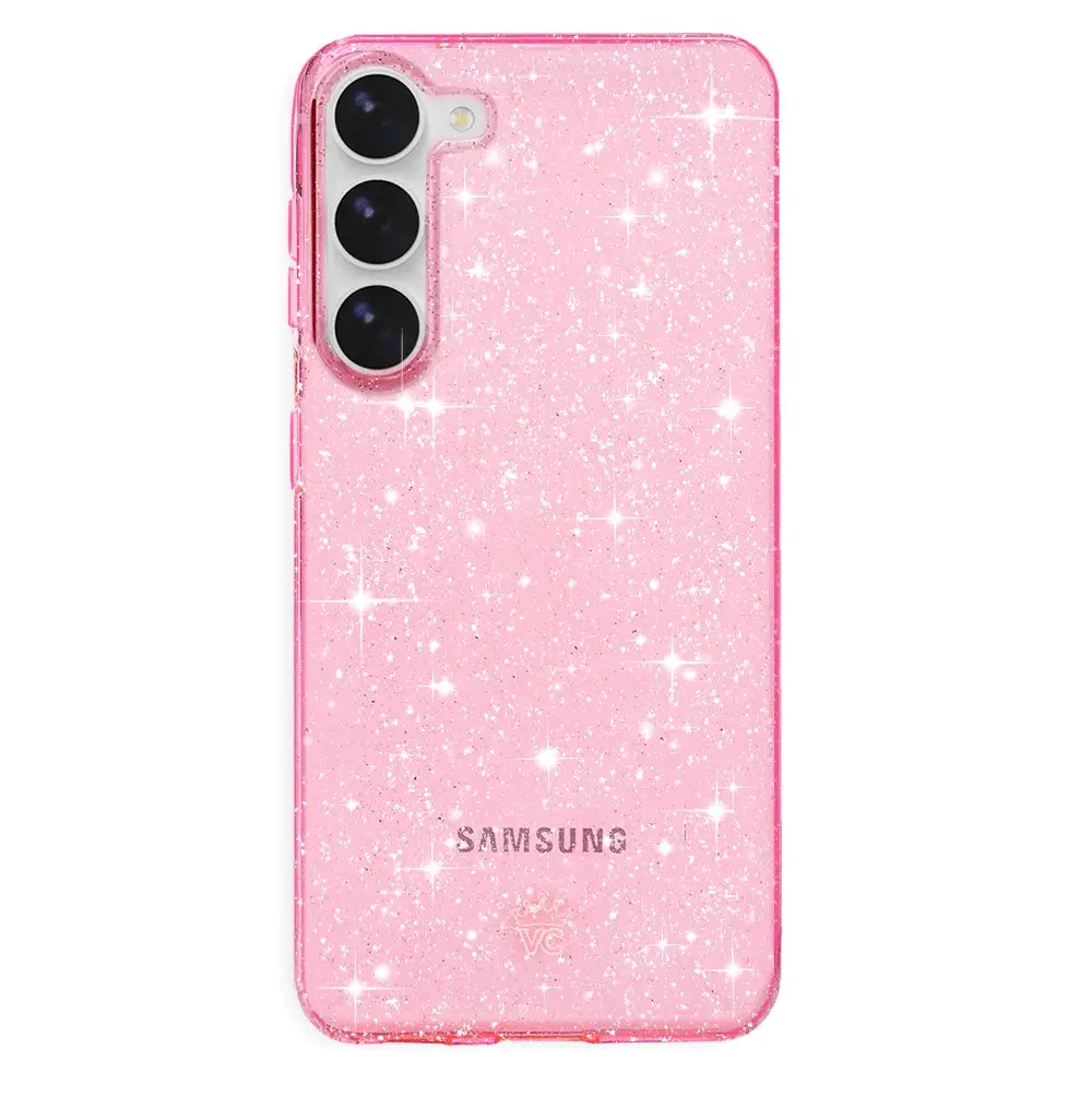 Pink Stardust Glitter Samsung Case - Image 85