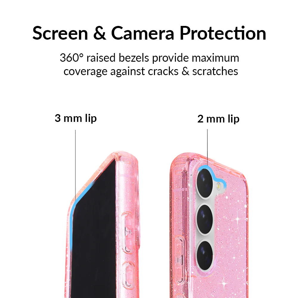 Pink Stardust Glitter Samsung Case - Image 86