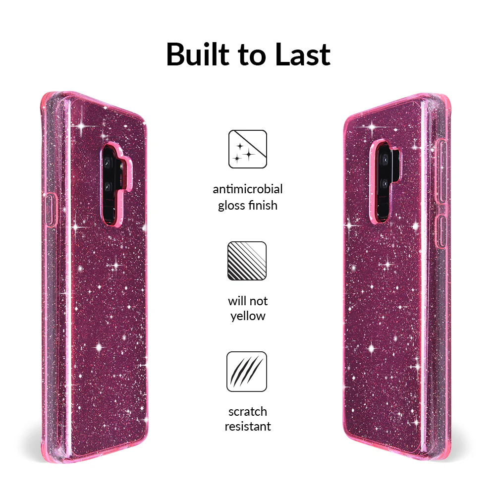Pink Stardust Glitter Samsung Case - Image 9