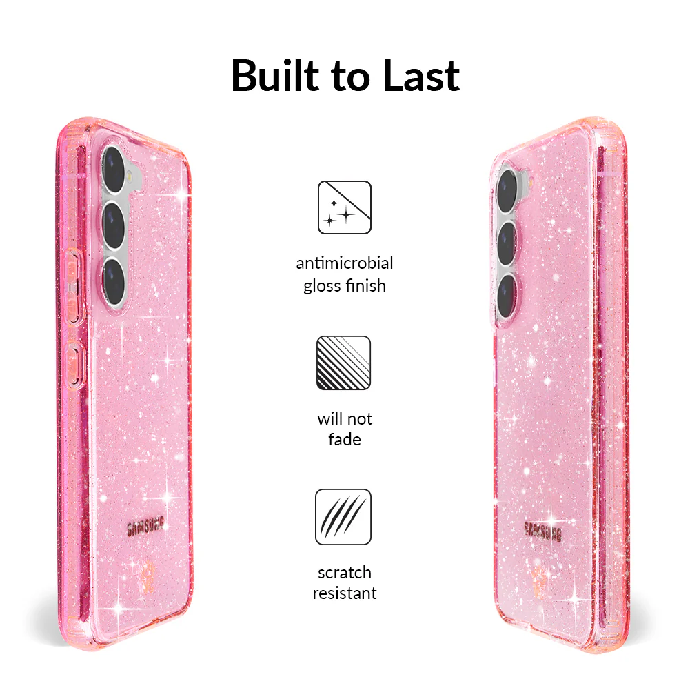 Pink Stardust Glitter Samsung Case - Image 93