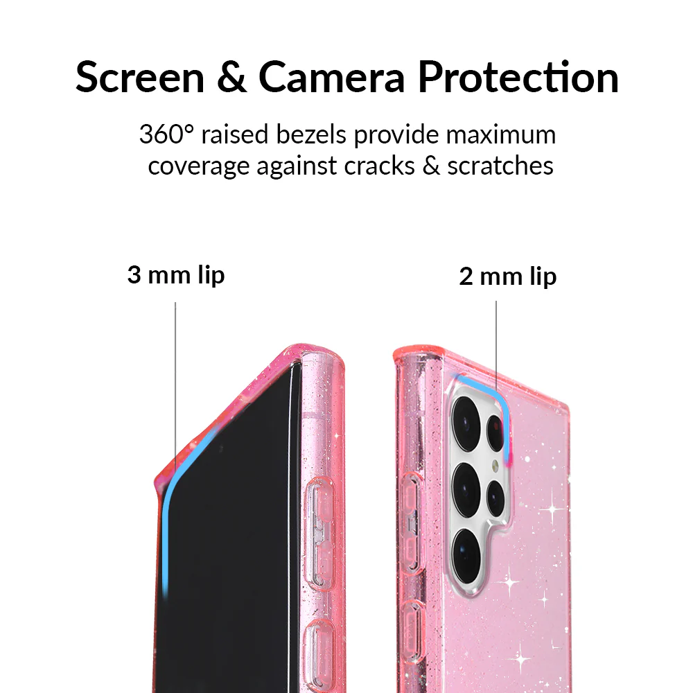 Pink Stardust Glitter Samsung Case - Image 96