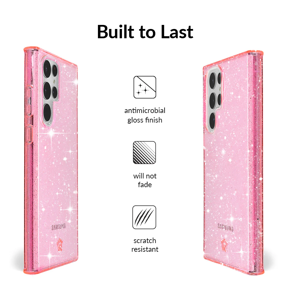 Pink Stardust Glitter Samsung Case - Image 98