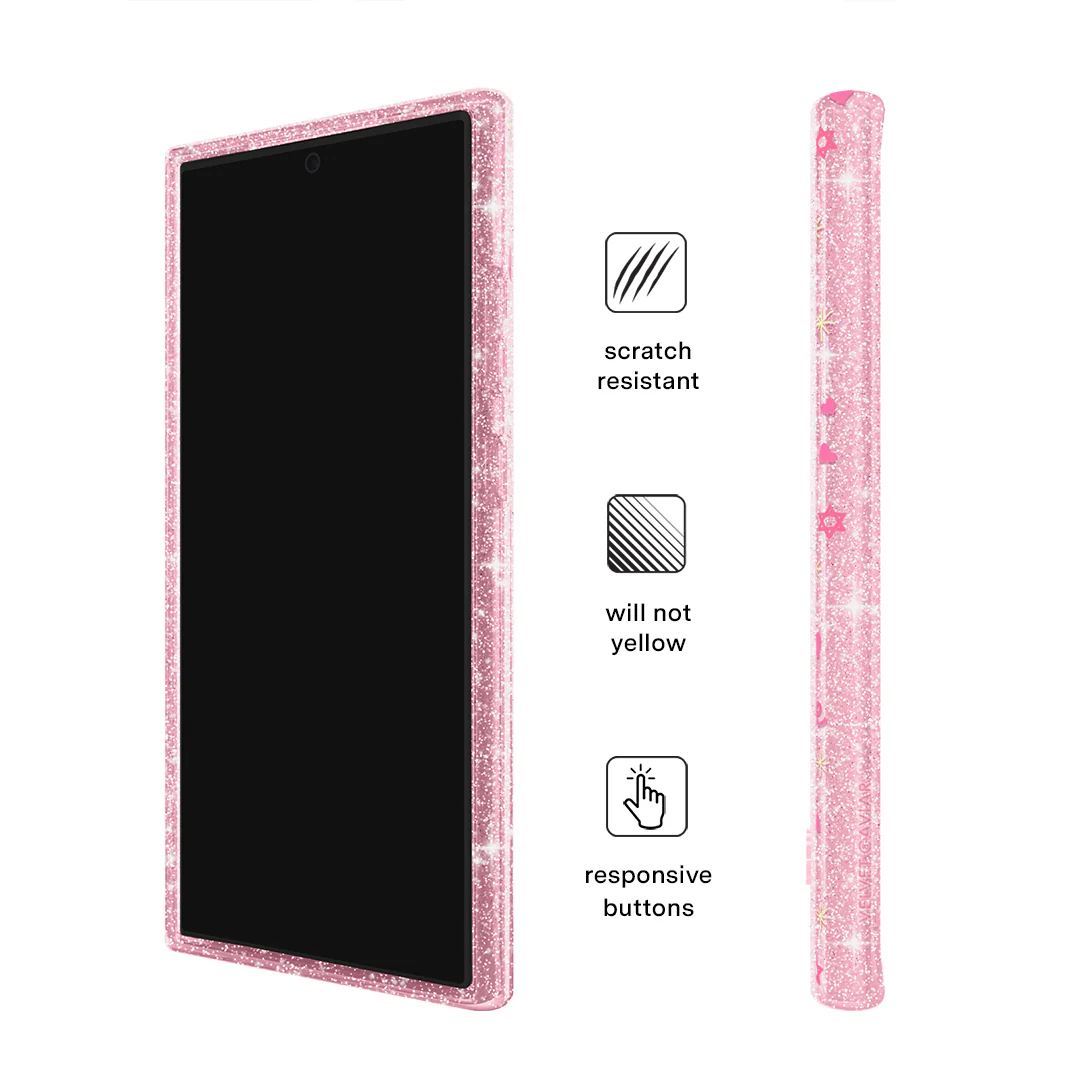 Pink Hanukkah Glitter Samsung Case - Image 20