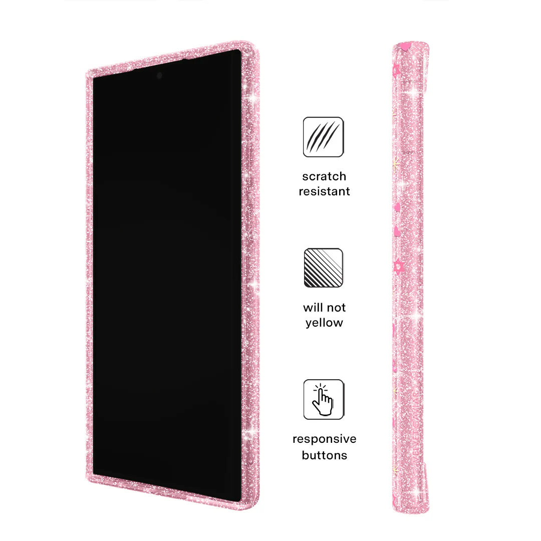 Pink Hanukkah Glitter Samsung Case - Image 50