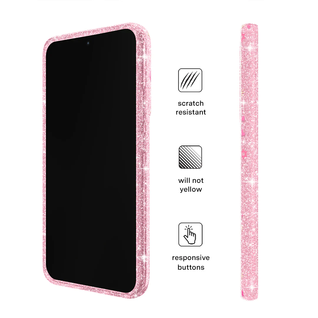 Pink Hanukkah Glitter Samsung Case - Image 55