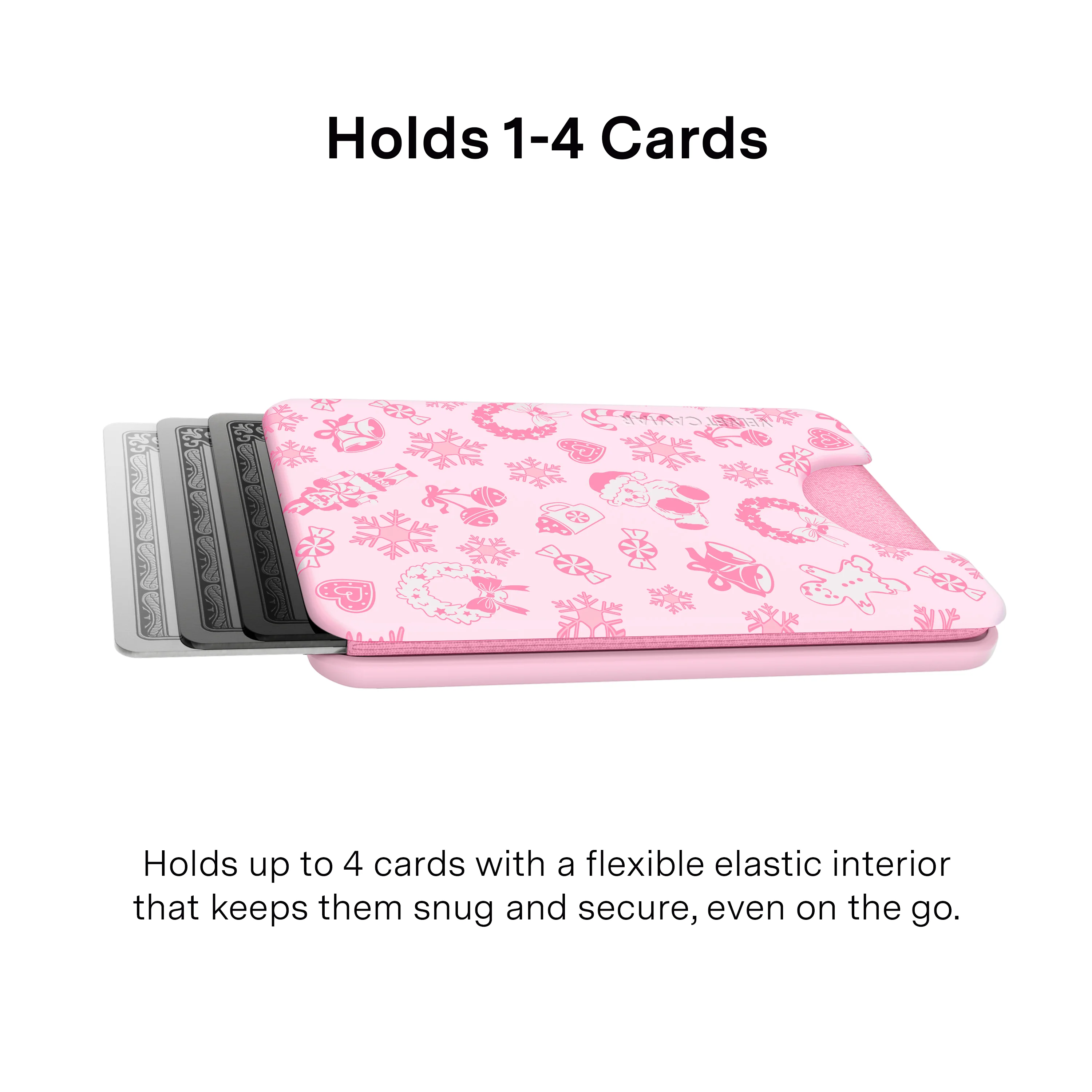Pink Christmas MagSafe Wallet - Image 3