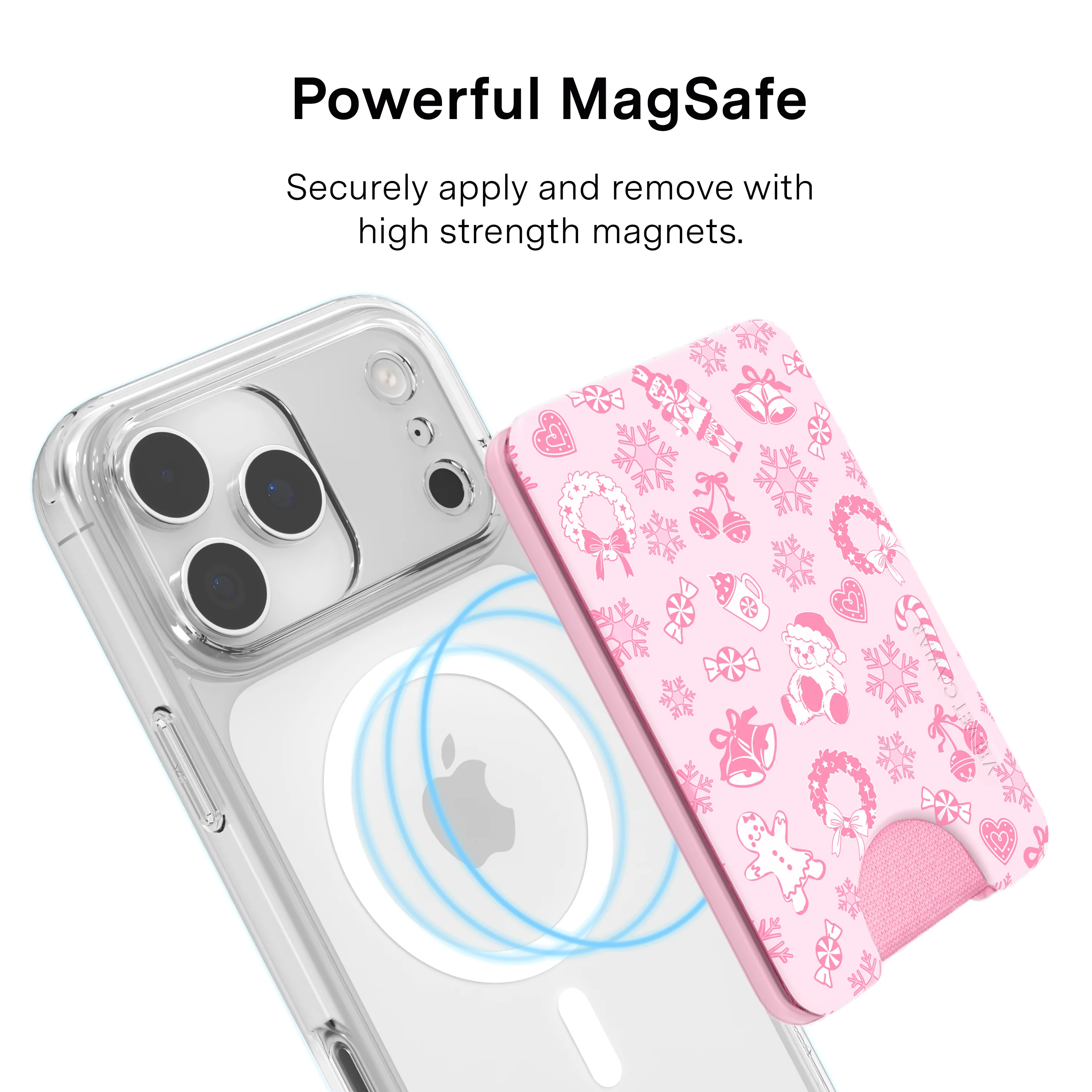 Pink Christmas MagSafe Wallet - Image 4