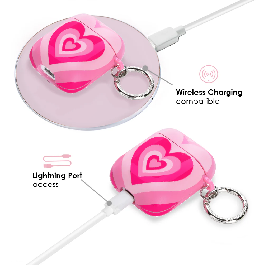 Pink Sweethearts AirPod Case - Image 4