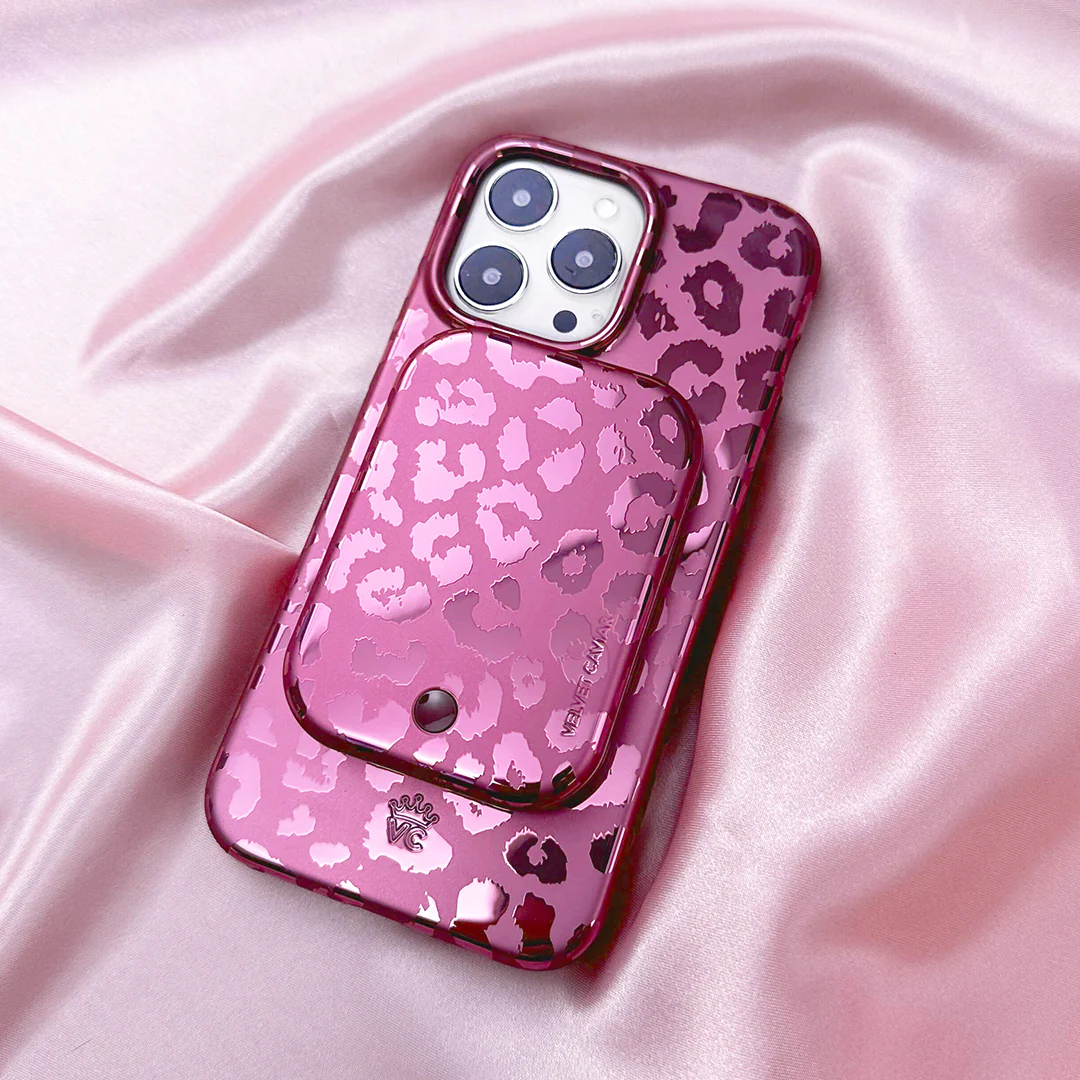 Pink Ruby Leopard MagSafe Battery Power Pack - Image 2