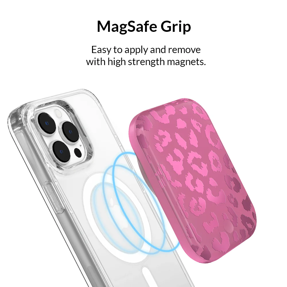 Pink Ruby Leopard MagSafe Battery Power Pack - Image 4