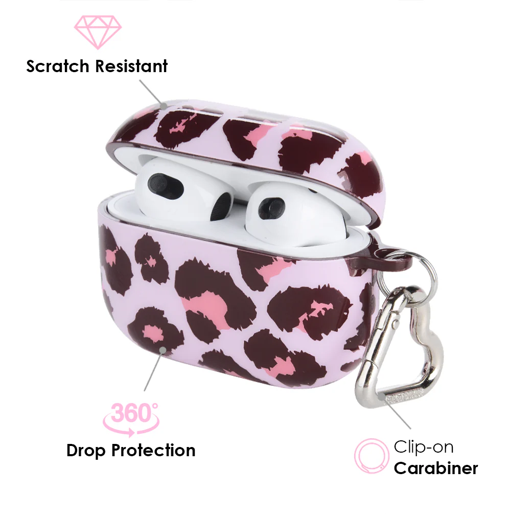 Purrfect Pink Leopard AirPod Case - Image 13