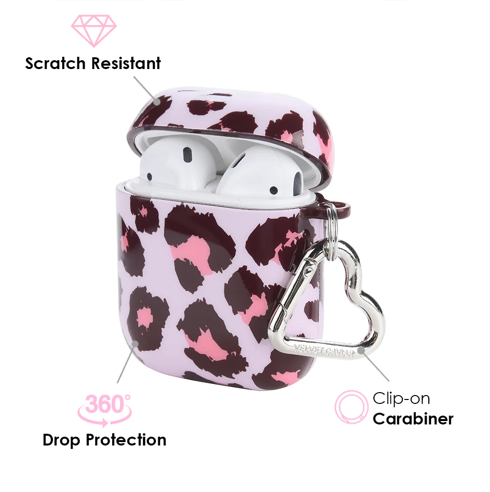 Purrfect Pink Leopard AirPod Case - Image 3