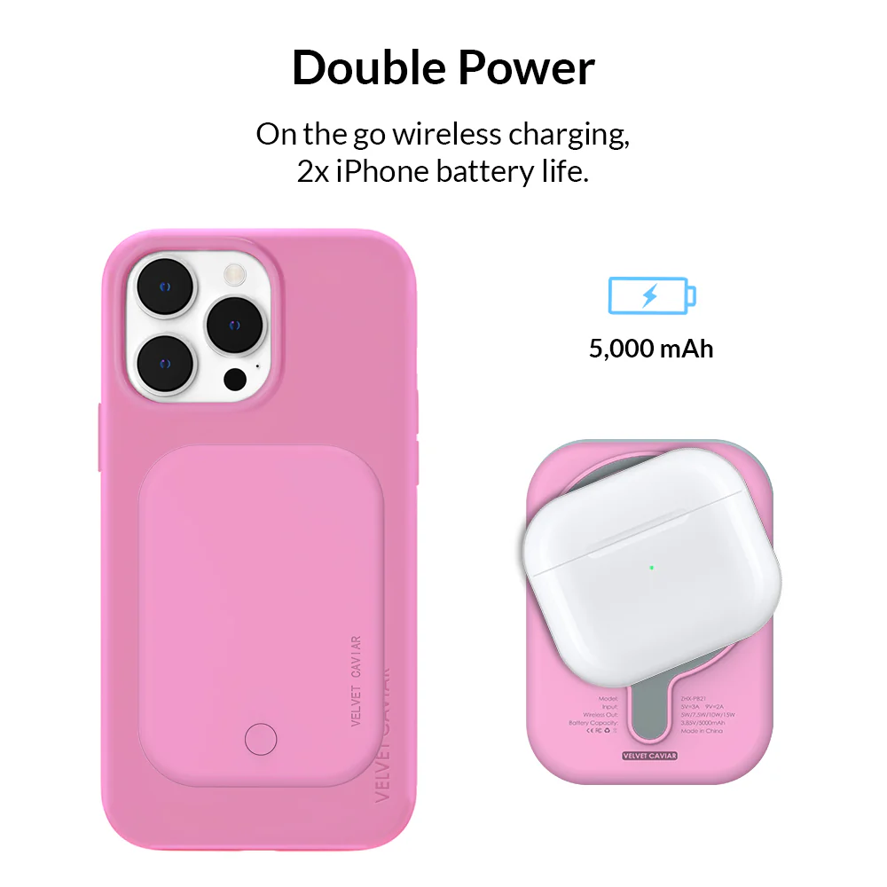 Pink MagSafe Battery Power Pack - Image 3