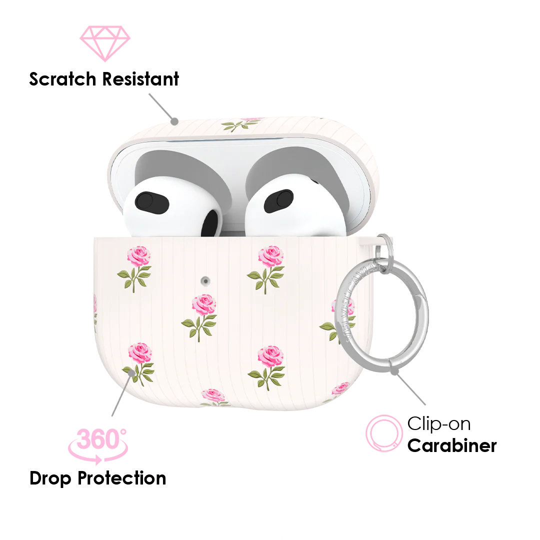 Pink Peony Floral AirPod Case - Image 13