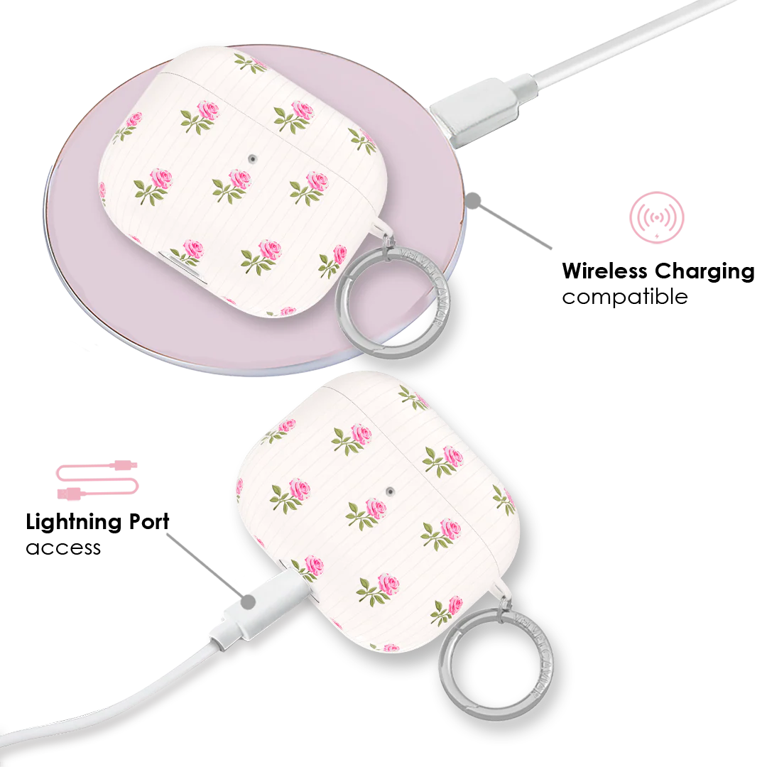 Pink Peony Floral AirPod Case - Image 14